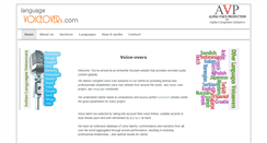 Desktop Screenshot of languagevoiceovers.com